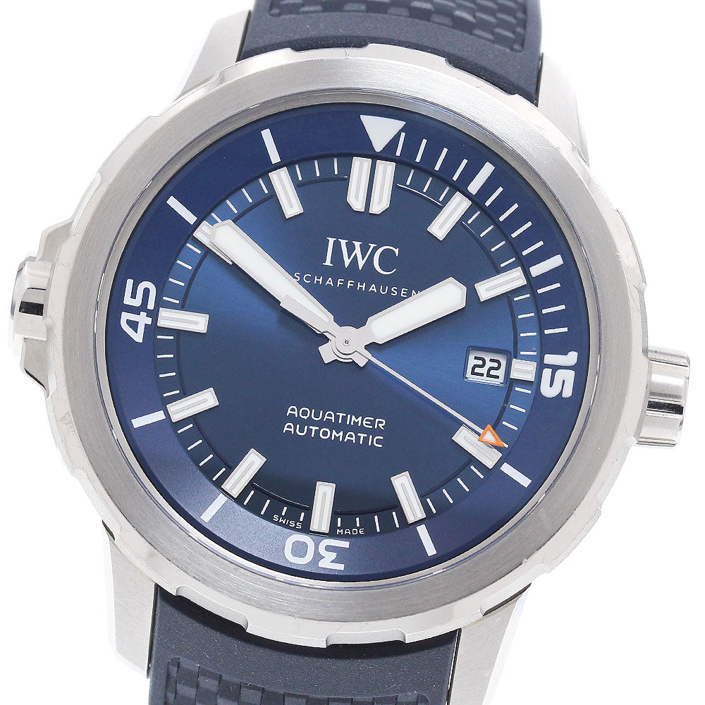 IWC SCHAFFHAUSEN Aqua timer IW328801 Date Navy Dial Automatic Men's Watch_869650