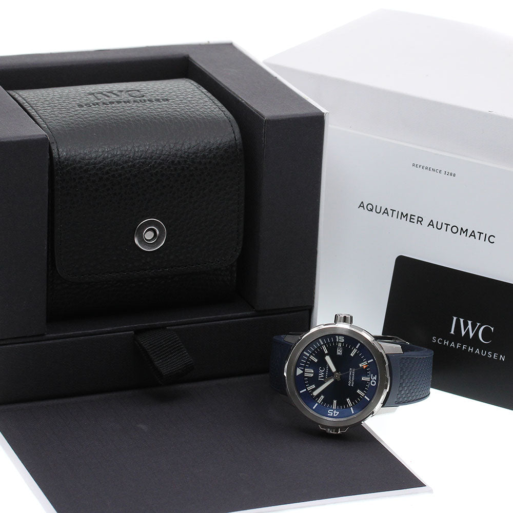 IWC SCHAFFHAUSEN Aqua timer IW328801 Date Navy Dial Automatic Men's Watch_869650