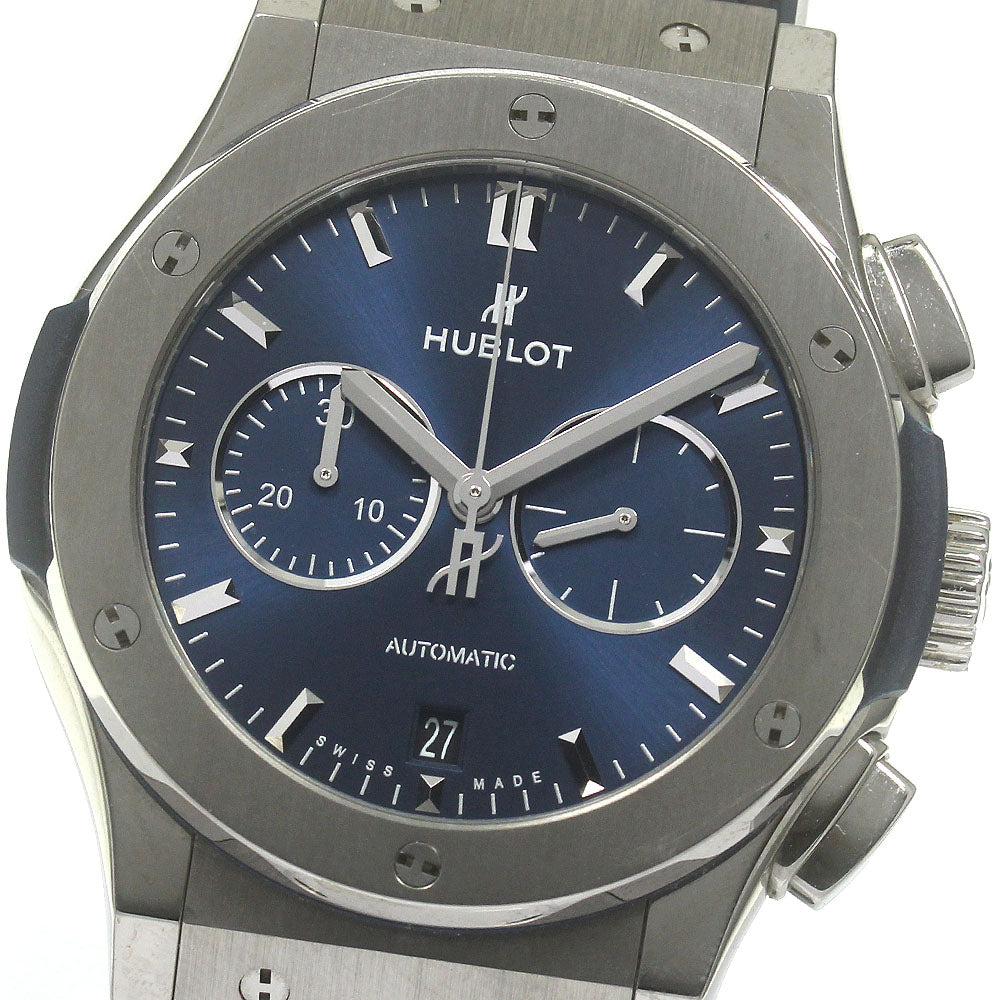 HUBLOT Classic Fusion Chronobluff Titanium Blue 541.NX.7170.LR blue Dial Automatic Men's Watch_869653