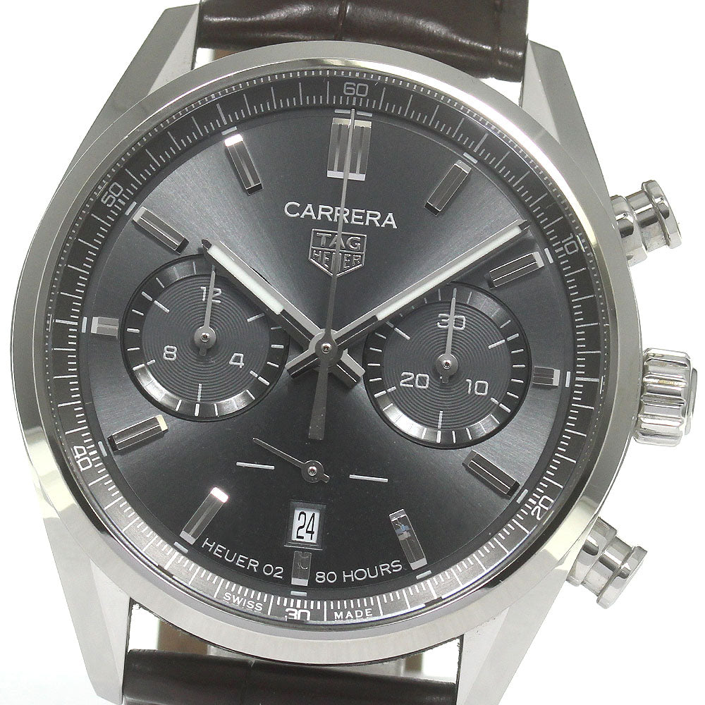 TAG HEUER Carrera CBN2012-0 Caliber Heuer 02 Chronograph gray Dial Automatic Men's Watch_869656