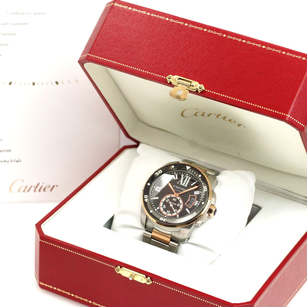 CARTIER Calibur-de-Cartier diver W7100054 K18PG 2 tone Automatic Men's_869684