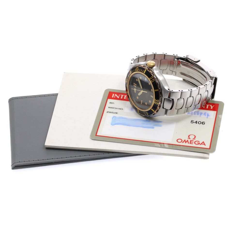 OMEGA Seamaster200 2750.50.02 YG bezel black Dial Quartz Men's Watch_869719