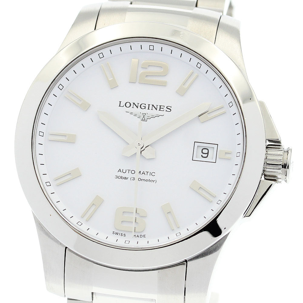 LONGINES Conquest L3.676.4 Date white Dial Automatic Men's Watch_869735