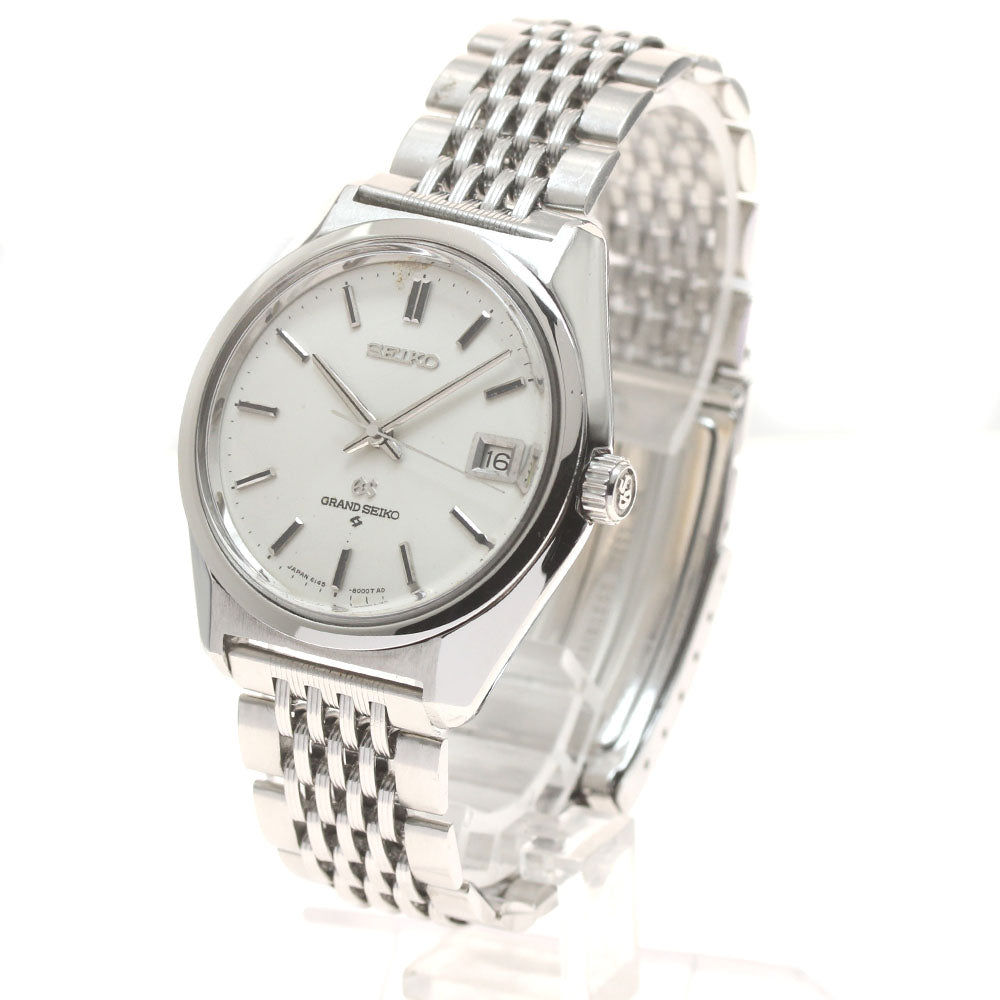 SEIKO Grand Seiko 6145-8000 Date Silver Dial Automatic Men's Watch_869756