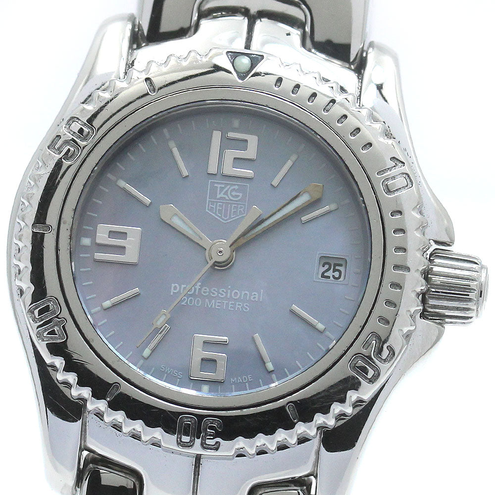 TAG HEUER professional WT141B Date Blue shell Dial Quartz Ladies Watch_869764