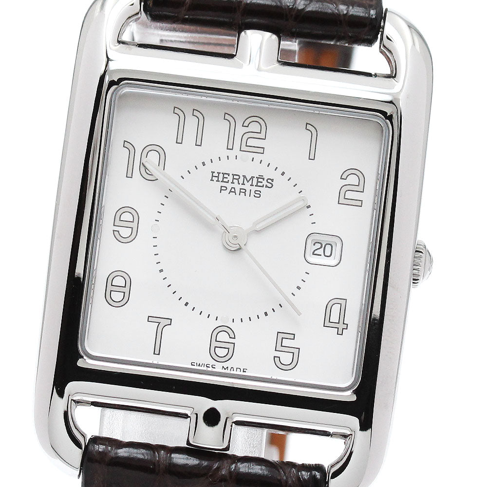 HERMES Cape Cod CC2.710 Date Silver Dial Quartz Men's Watch_869769