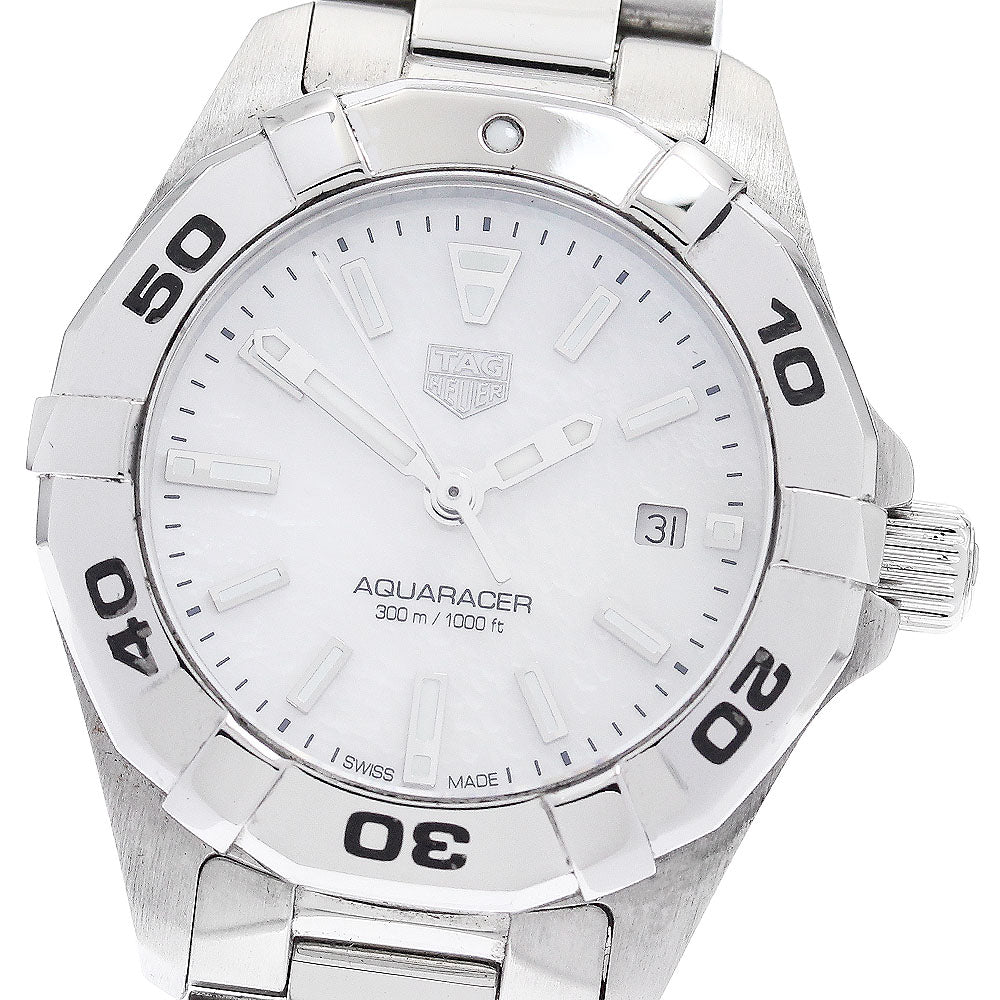 TAG HEUER Aqua racer WBD1411.BA0721 Date White shell Dial Quartz Ladies_869783