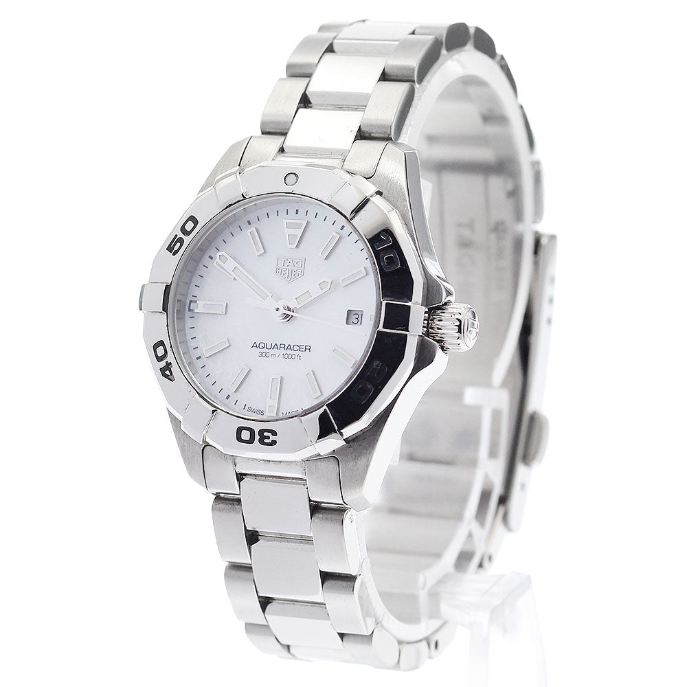 TAG HEUER Aqua racer WBD1411.BA0721 Date White shell Dial Quartz Ladies_869783