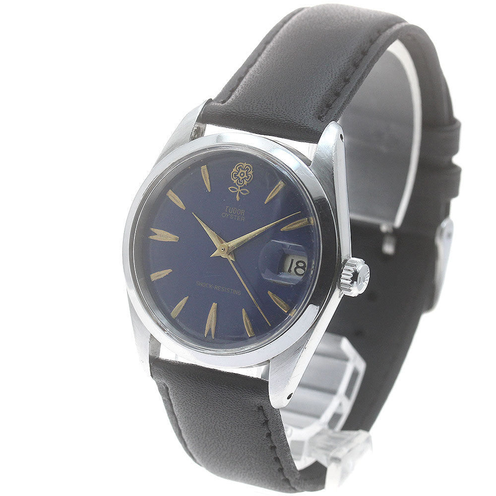 TUDOR Oyster Decabala 7962 Vintage Cal.240.3 blue Dial Hand Winding Men's_869799