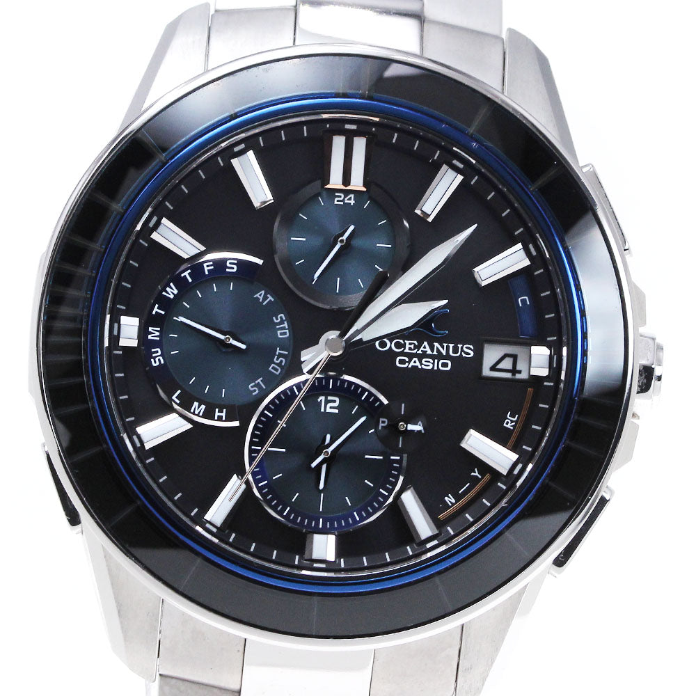 CASIO Oceanus OCW-S4000D-1AJF Chronograph Solar Powered Radio Men's_869863