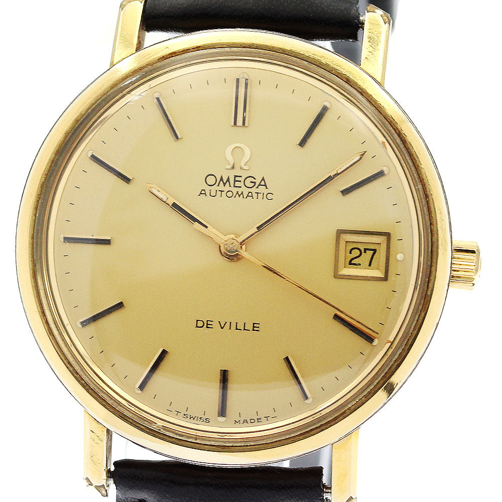 OMEGA De Ville 166.0161 Date Cal.1012 Gold Dial Automatic Men's Watch_869874
