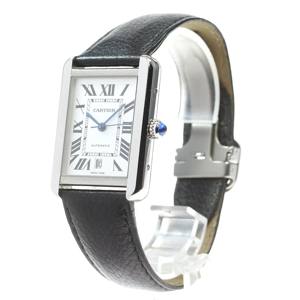 CARTIER Tank solo XL WSTA0029 Date Silver Dial Automatic Men's Watch_869904