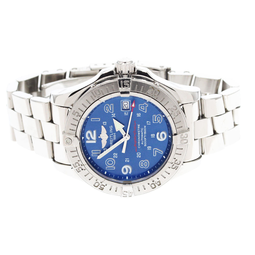 BREITLING Super Ocean A17360 Date blue Dial Automatic Men's Watch_869907