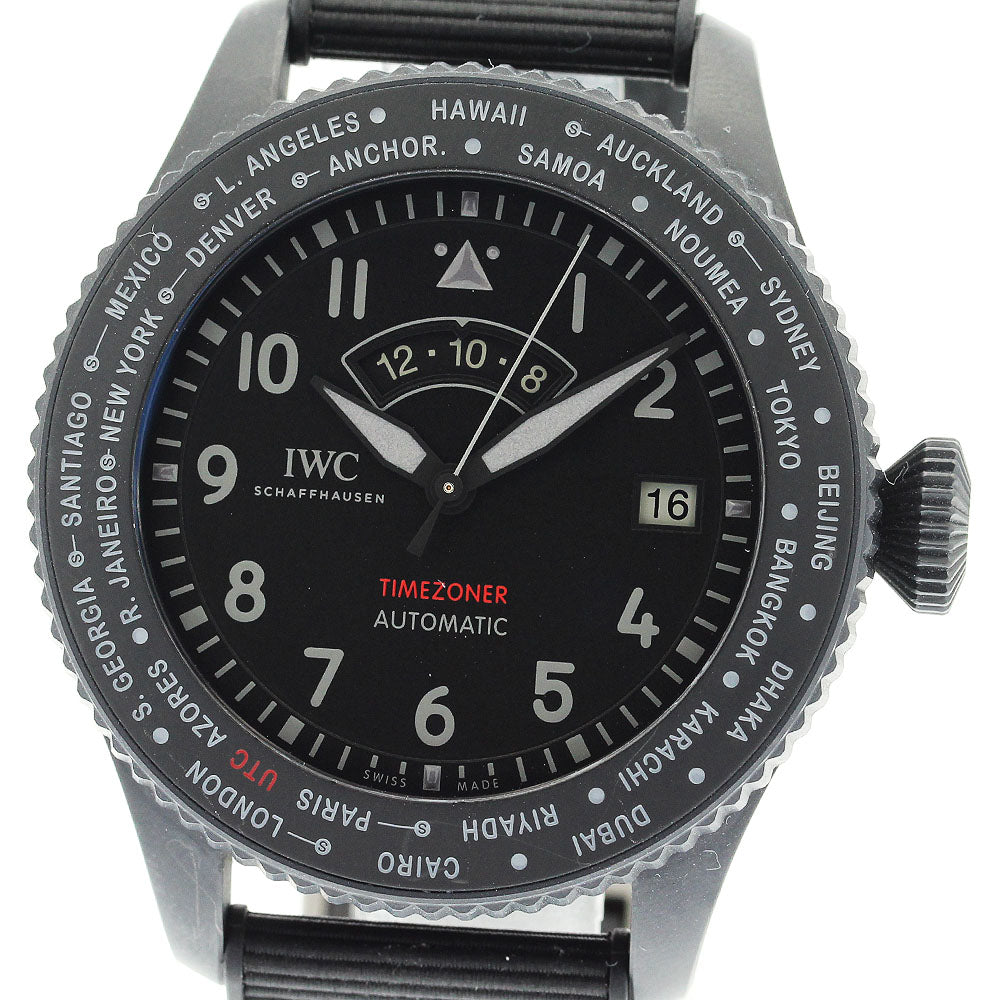 IWC Pilot's Watch Timezoner Top Gun IW395505 Ceratanium Automatic Men's_869917