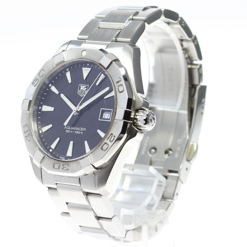 TAG HEUER Aqua racer WAY1110 Date black Dial Quartz Men's Watch_869924