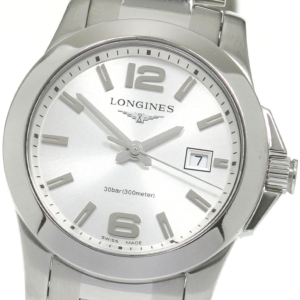 LONGINES Conquest L3.376.4 Date Silver Dial Quartz Ladies Watch_869930