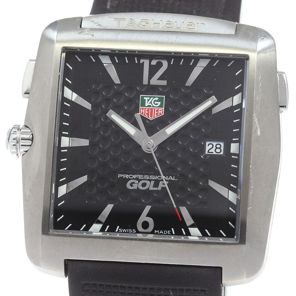 TAG HEUER Professional golf WAE1111-0 black Dial Quartz Men's Watch_870025