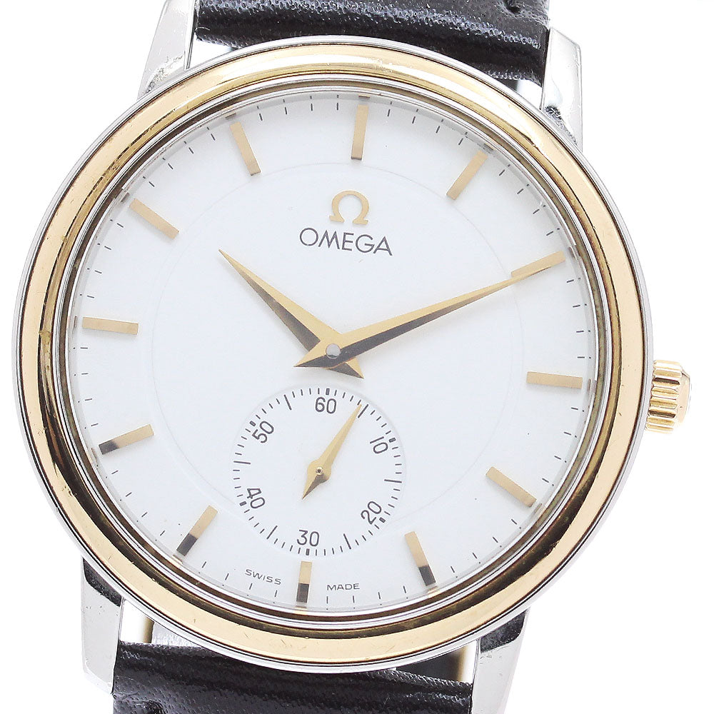 OMEGA De Ville Prestige 4720.21.01 YG bezel white Dial Hand Winding Men's_870033