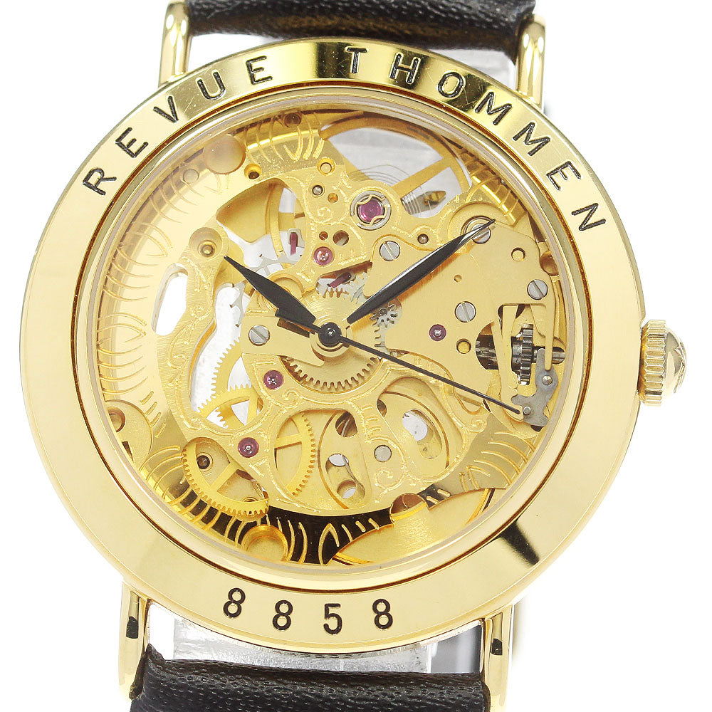 REVUE THOMMEN skeleton Dial Hand Winding Men's Watch_870034