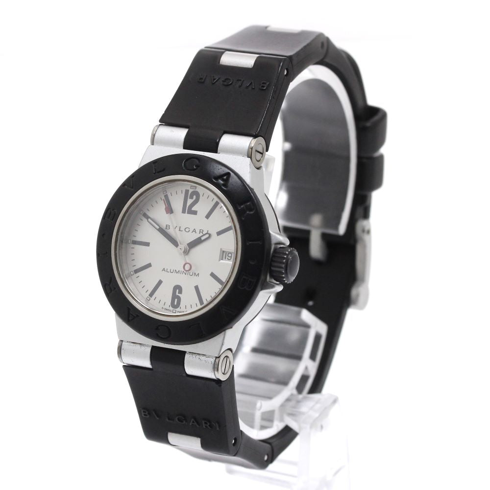 BVLGARI aluminum AL29TA Date Silver Dial Quartz Ladies Watch_870092