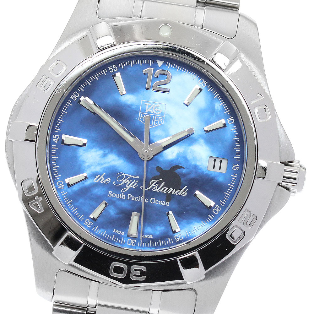 TAG HEUER Aquaracer Fiji Limited to 800 pieces WAF211F Date Blue shell Dial Automatic Men's Watch_870106