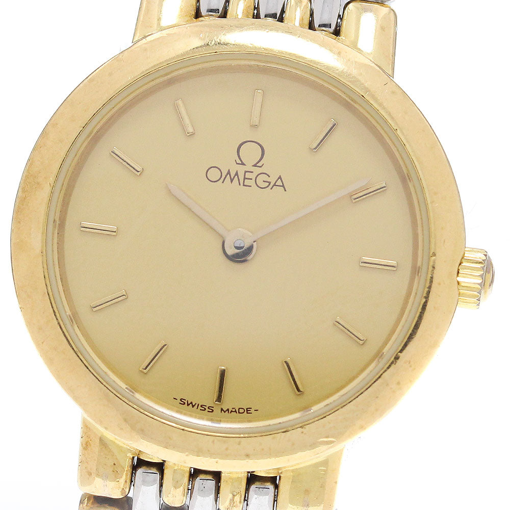 OMEGA De Ville 4370.16 gold Dial Quartz Ladies Watch_870107