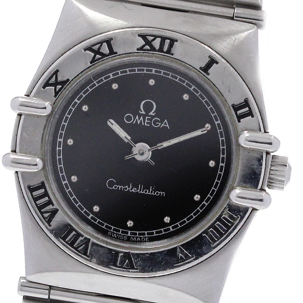 OMEGA Constellation black Dial Quartz Ladies Watch_870131