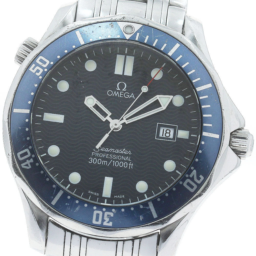 OMEGA Seamaster300 2541.80 Date Navy Dial Quartz Men's Watch_870146