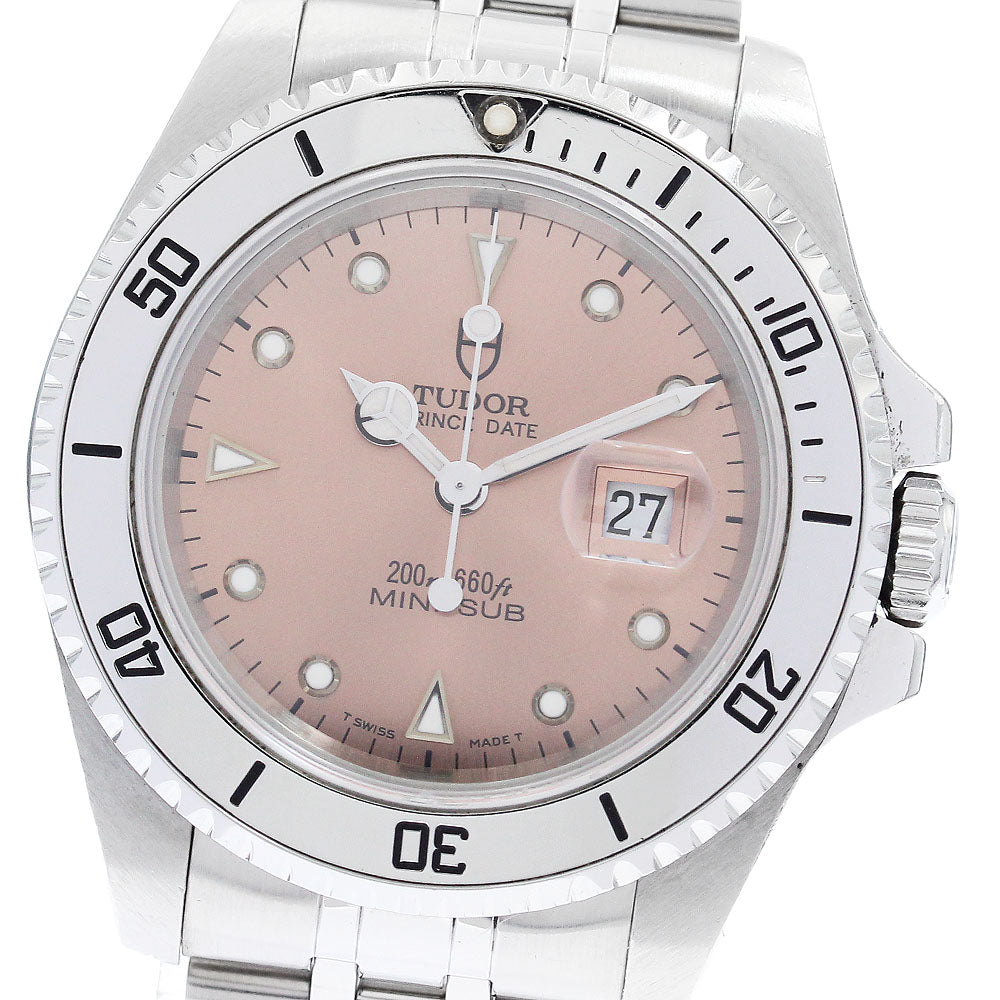 TUDOR Prince Date Mini Sub 73190 cal.2671 pink Dial Automatic Boy's Watch_870179