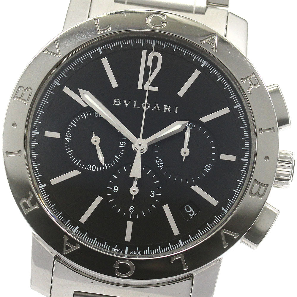 BVLGARI BVLGARIBVLGARI BB41SCH Chronograph Black Dial Automatic Men's_870197