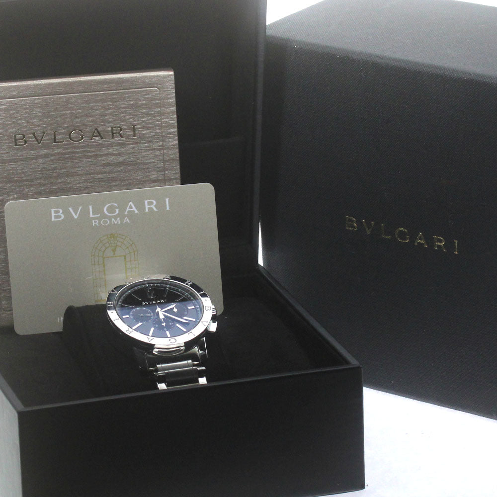 BVLGARI BVLGARIBVLGARI BB41SCH Chronograph Black Dial Automatic Men's_870197
