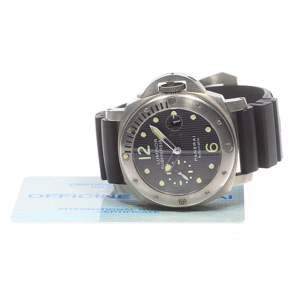 PANERAI Luminor Submersible PAM00025 Date black Dial Automatic Men's Watch_870225