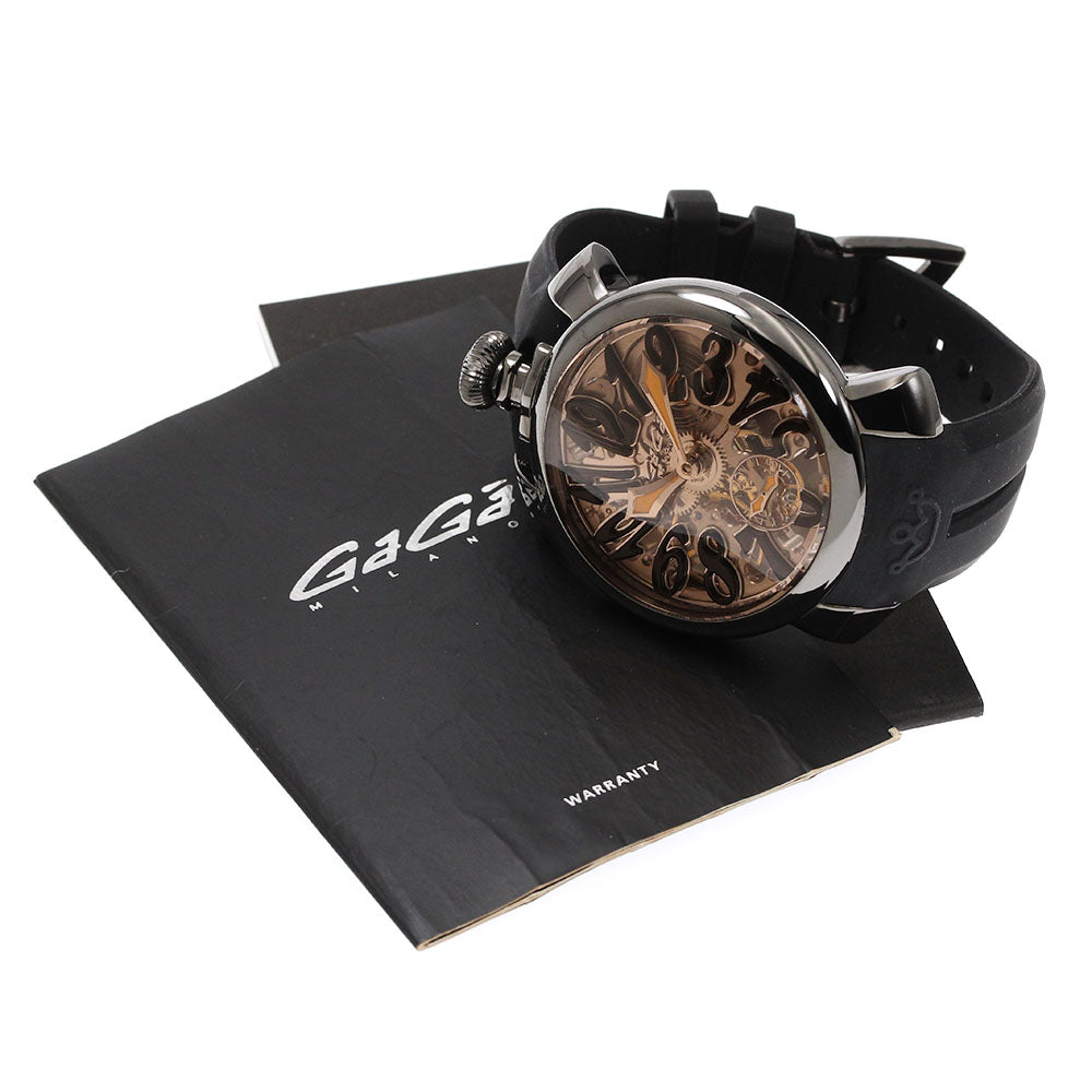 GaGa MILANO Manuale48MM 5312.02.OR skeleton Hand Winding Men's Watch_870232