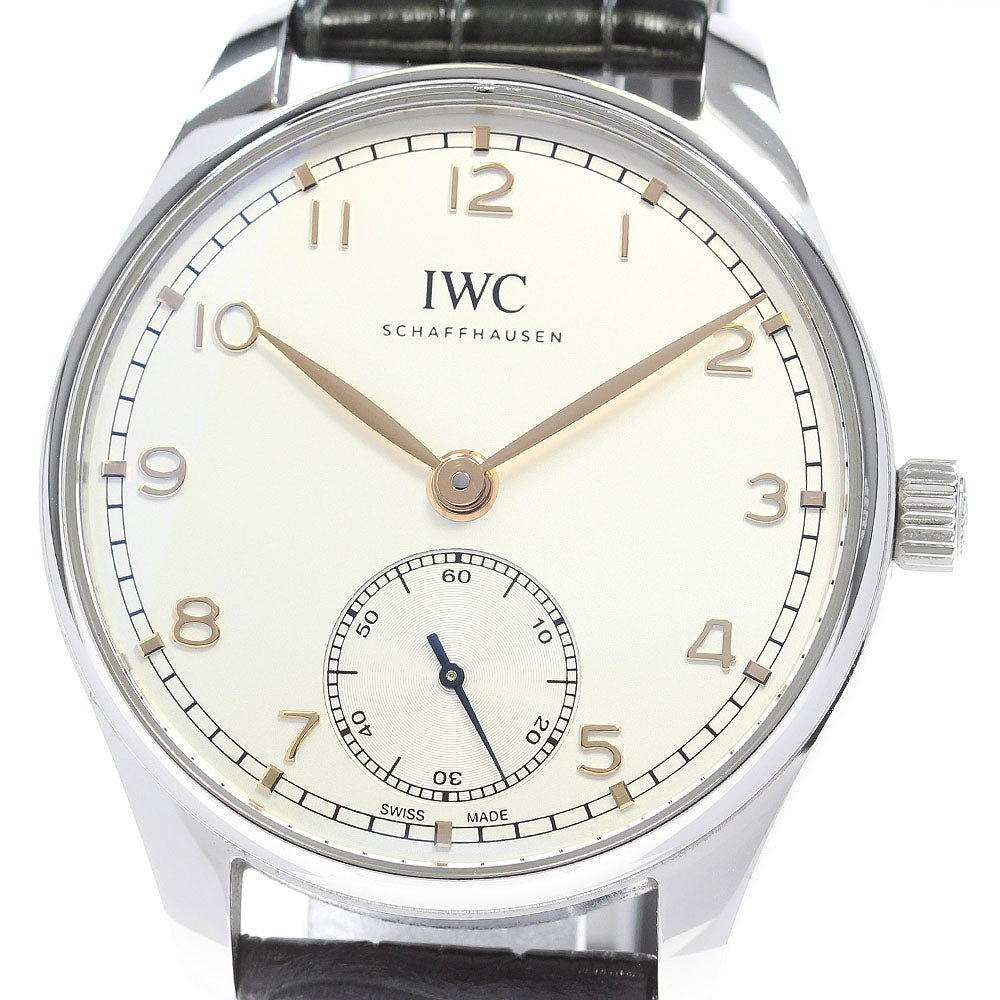 IWC SCHAFFHAUSEN Portugieser Automatic 40 IW358303 Small seconds Silver Dial Automatic Men's Watch_870239