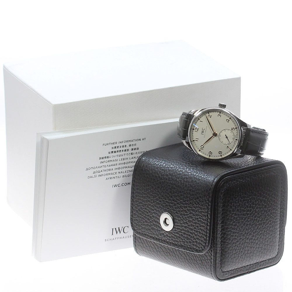 IWC SCHAFFHAUSEN Portugieser Automatic 40 IW358303 Small seconds Silver Dial Automatic Men's Watch_870239