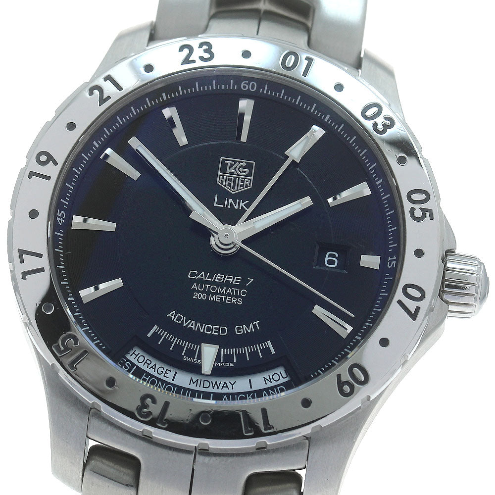 TAG HEUER Link WJ2010 GMT caliber 7 black Dial Automatic Men's Watch_870247