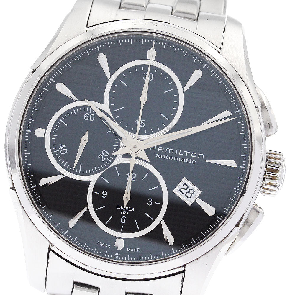 HAMILTON Jazz master H325960 Chronograph Date black Dial Automatic Men's_870264
