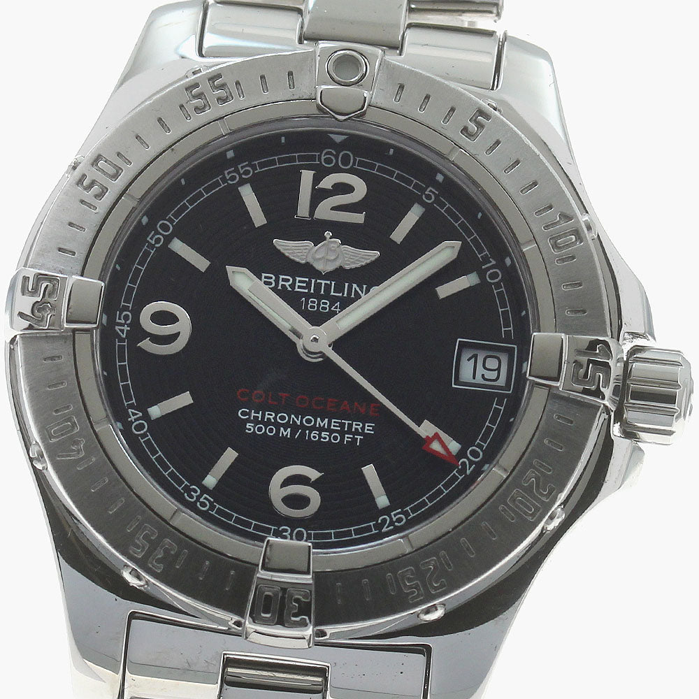 BREITLING Colt Ocean A77380 Date black Dial Quartz Ladies Watch_870276