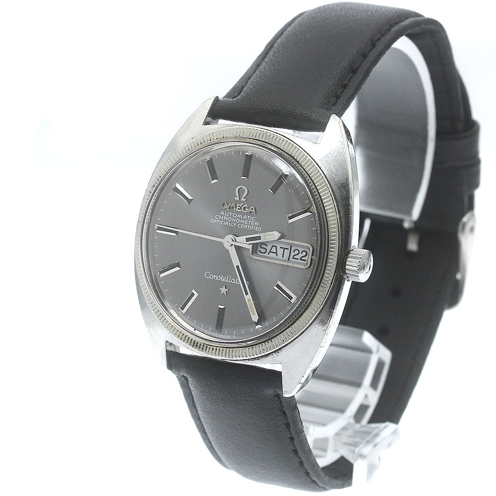 OMEGA Constellation 168.029 Day Date Cal.751 WG Bezel gray Dial Automatic Men's Watch_870279
