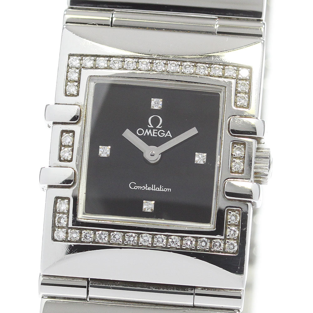 OMEGA Constellation Carre Quadra 1528.46 black Dial Quartz Ladies Watch_870292
