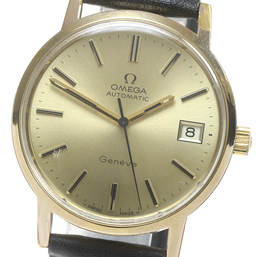 OMEGA Geneve 166.0163 Date Cal.1012 gold Dial Automatic Men's Watch_870299