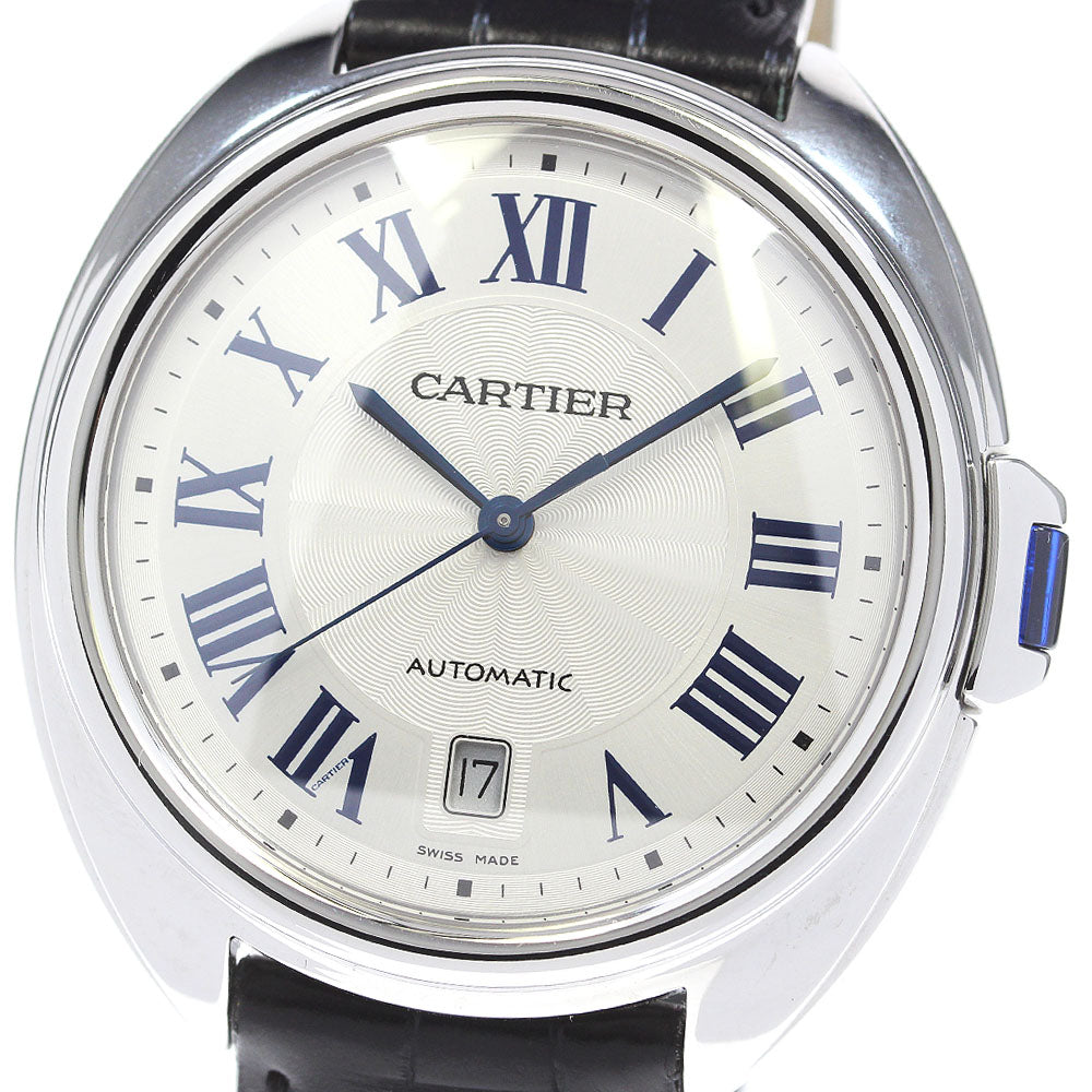CARTIER Cres de Cartier WSCL0018 Date Silver Dial Automatic Men's Watch_870303