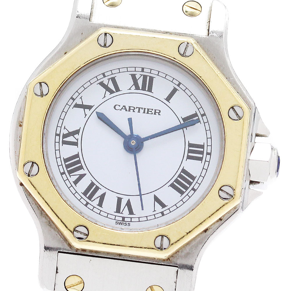 CARTIER Santos Octagon SM white Dial Automatic Ladies_870307