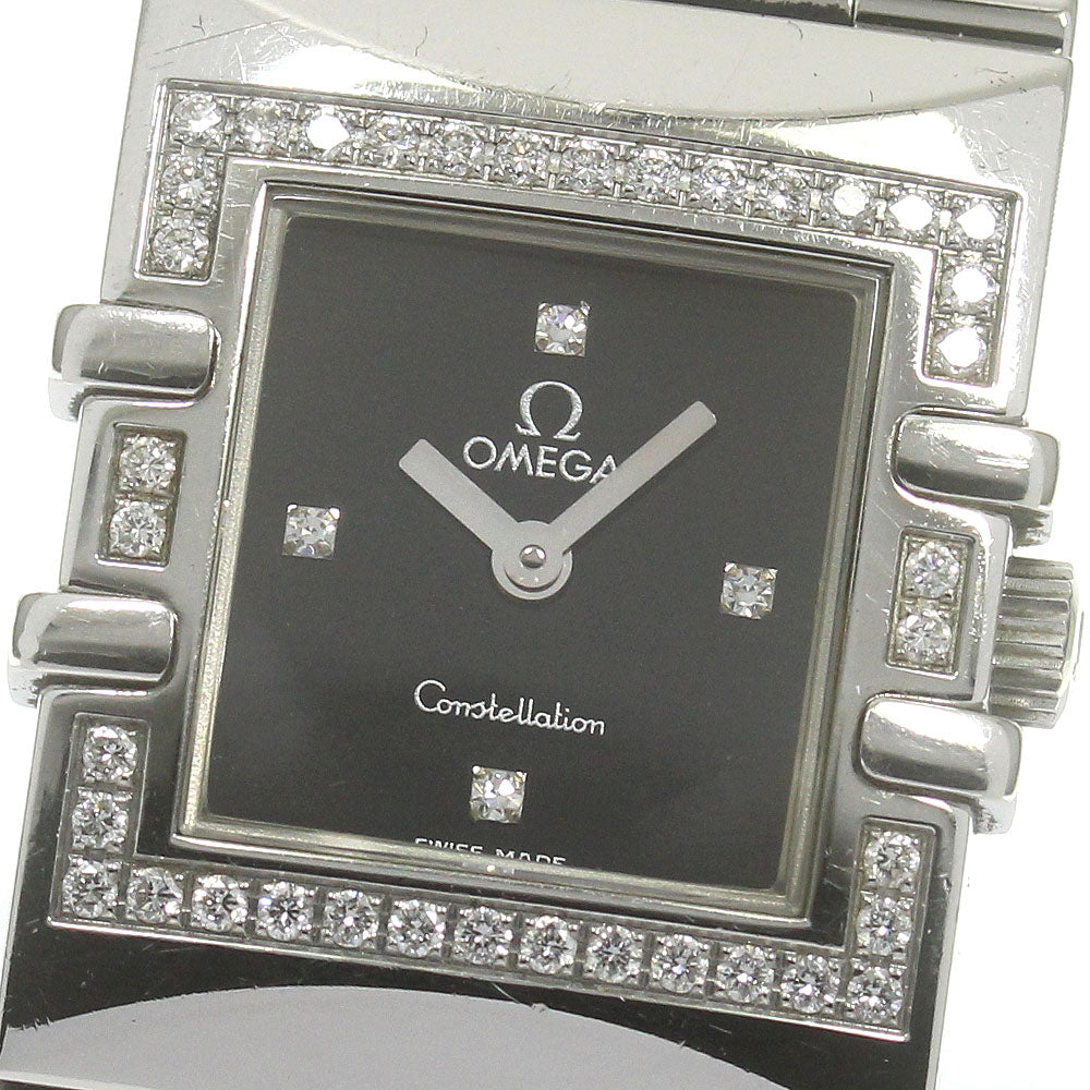 OMEGA Constellation Carre Quadra 1528.46 Diamond Bezel Quartz Ladies_870308
