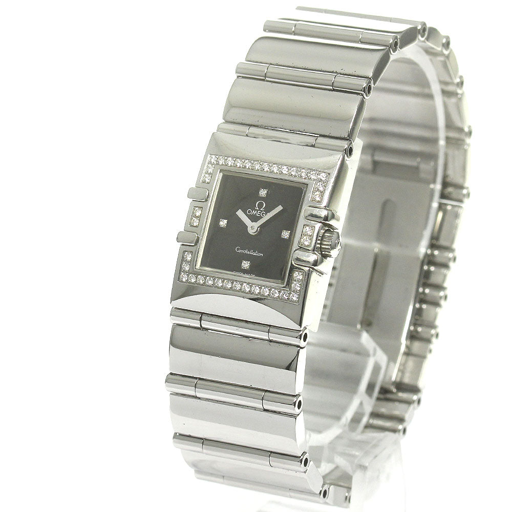 OMEGA Constellation Carre Quadra 1528.46 Diamond Bezel Quartz Ladies_870308
