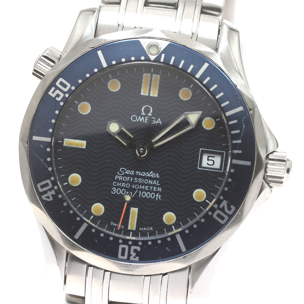 OMEGA Seamaster 300 2551.80 Date Navy Dial Automatic Boy's Watch_870311