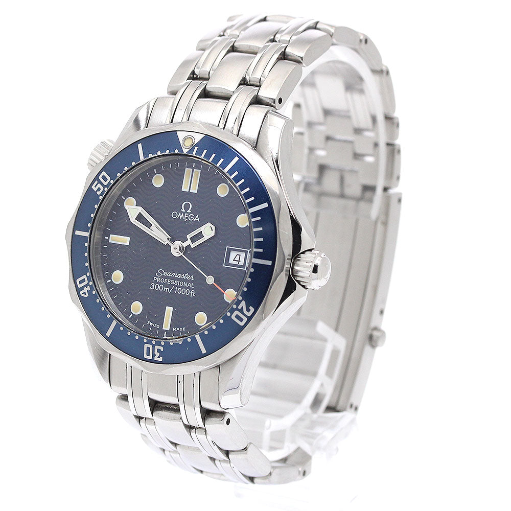 OMEGA Seamaster300 Professional 2561.80 Date Navy Dial Quartz Boy's Watch_870312