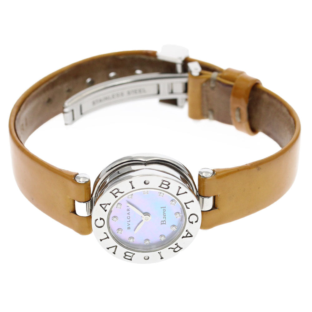 BVLGARI B-zero1 BZ22S 12P Diamond Shell Dial Blue shell Dial Quartz Ladies Watch_870314