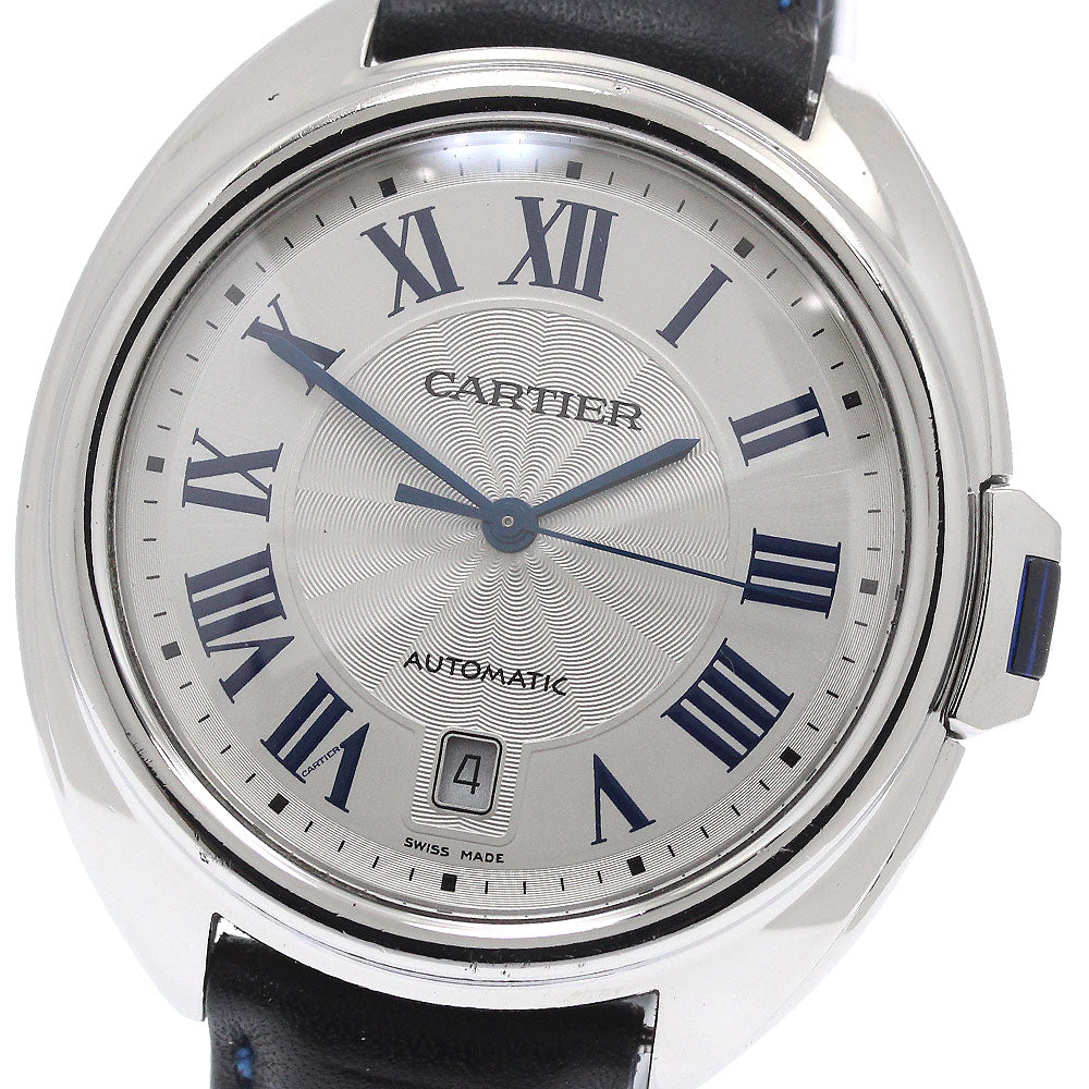 CARTIER Cres de Cartier WSCL0018 Date Silver Dial Automatic Men's Watch_870318