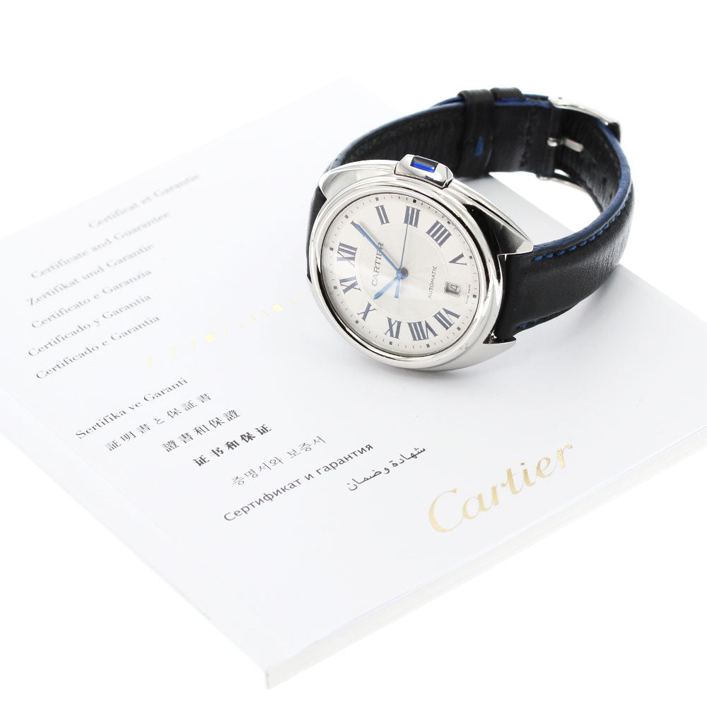 CARTIER Cres de Cartier WSCL0018 Date Silver Dial Automatic Men's Watch_870318